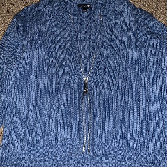 Knitted Blue Jacket - Picture 2 of 5